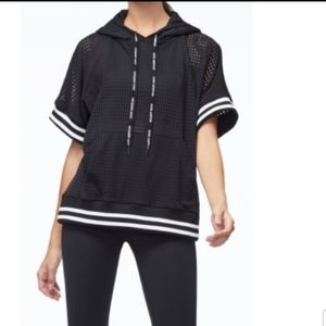 Good American Mesh Sleeveless Hoodie